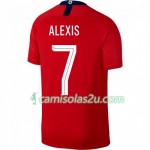 Camisolas de Futebol Chile Alexis Sanchez 7 Equipamento Principal Copa América 2019 Manga Curta